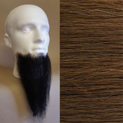 Long Chin Beard Colour 13 - Dark Auburn Human Hair BML