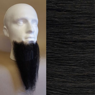 Long Chin Beard Colour 2 - Dark Brown Human Hair BMC