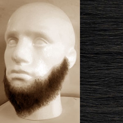 Full Beard Colour 2 - Dark Brown Human Hair BMC