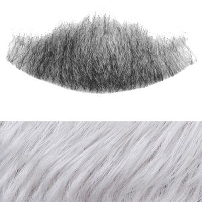 Chin Beard Colour 60 - Silver Grey Human Hair - BMW