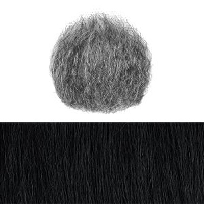 Theatrical Goatee Beard Colour 1 - Black - Human Hair - BMA
