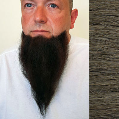 Long Chin Beard Colour 10 - Light Brown Human Hair BMJ