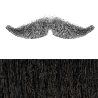 Military Moustache Colour 4 - Brown - Human Hair - BME