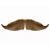 Bushy Moustache Colour 8 - Medium Brown Human Hair BMI - view 4