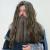 Hagrid Beard & Moustache Colour 60 Silver Grey - Synthetic Hair - BMW - view 2