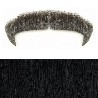 Viva Sapata Moustache Colour 1 - Black - Human Hair - BMA