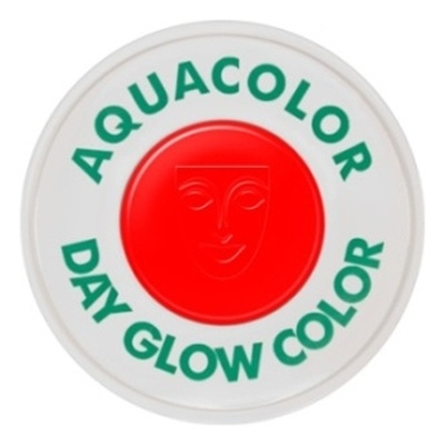 Aquacolor Red UV Dayglow Make Up - 30ml