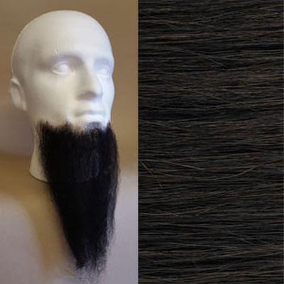 Long Chin Beard Colour 4 - Brown - Human Hair - BME