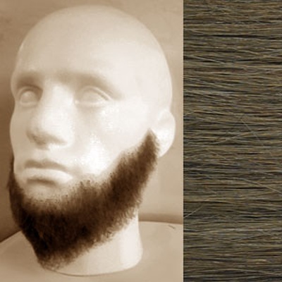 Full Beard Colour 10 - Light Brown Human Hair BMJ