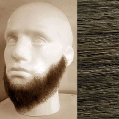 Full Beard Colour 17 - Dark Ash Blonde Human Hair BMN