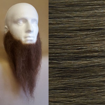 Long Full Beard Colour 17 - Dark Ash Blonde Human Hair BMN
