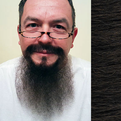 Beard & Moustache Combination MB2 Colour 4 - Brown - Human Hair - BME