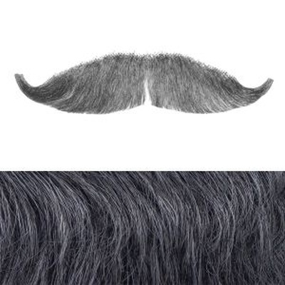 Bushy Moustache Colour 1b50 - Black with 50% Grey BM1B50