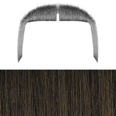 Chang Moustache Colour 6 - Brown - Human Hair - BMG