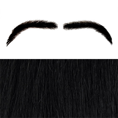 Eyebrows Style 4 Colour 1b - Black - Standard Size