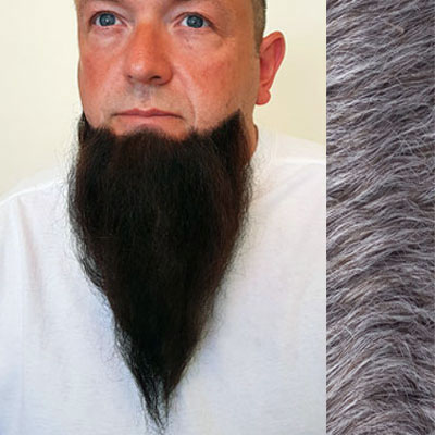 Long Chin Beard Colour 52 - Salt n Pepper Mid Grey - BMU