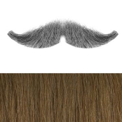 Military Moustache Colour 27 - Light Auburn Human Hair BMO