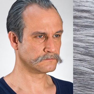 Theatrical Moustache 09215 Grey