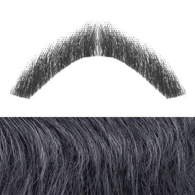 Moustache Style 'F' Colour 1b50 - Black with 50% Grey BM1B50