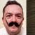 Moustache Style 'G' Colour 8 - Medium Brown Human Hair BMI - view 1