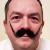Moustache Style 'G' Colour 8 - Medium Brown Human Hair BMI - view 2