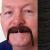 Chang Moustache Colour 4 - Brown - Human Hair - BME  - view 1