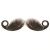 Moustache Style 'I' Colour 8 - Medium Brown Human Hair BMI - view 5