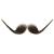 Moustache Style 'G' Colour 4 - Brown - Human Hair - BME - view 5