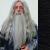 Gandalf Beard & Moustache Colour 1b Black - Synthetic Hair - BMA - view 1